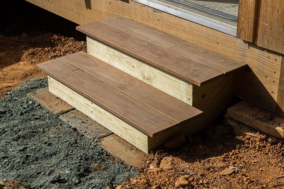 How to build a step on a patio Builders Villa